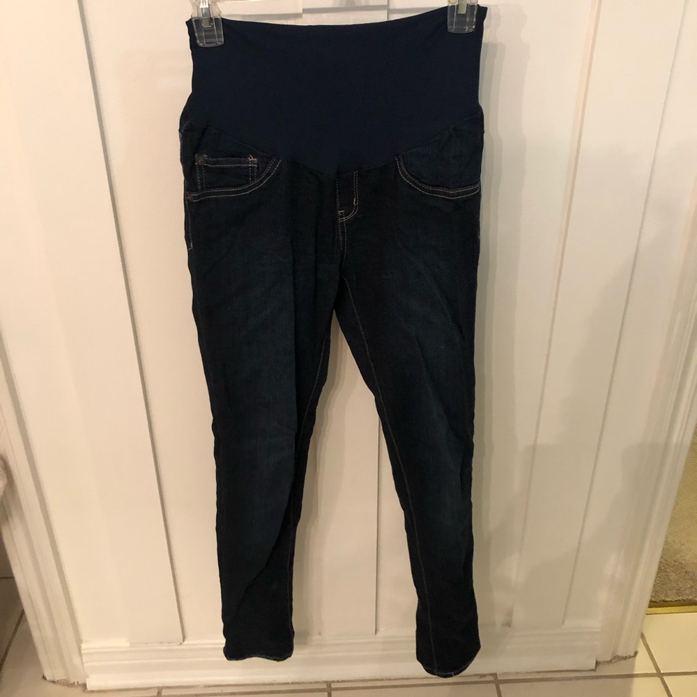 Luxe Essentials Denim skinny maternity jeans